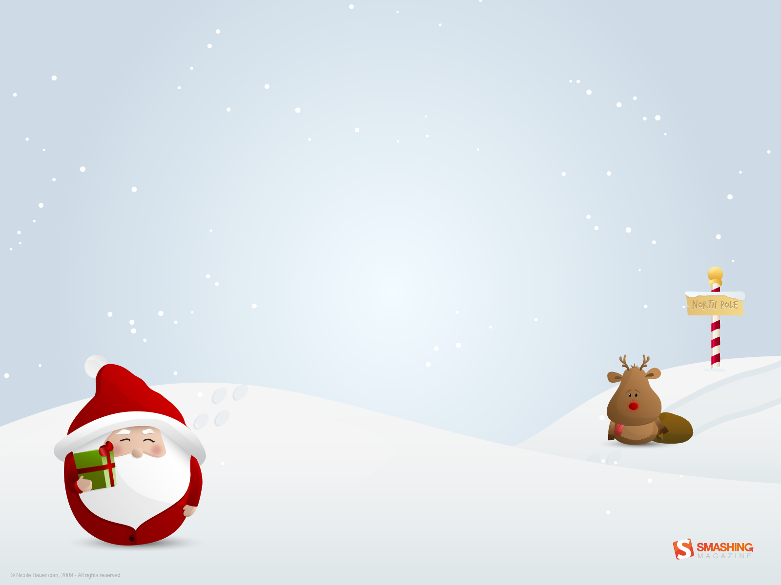 Rudolf the Red Nose Reindeer wallpaper Santa Claus Christmas HD wallpaper   Wallpaper Flare