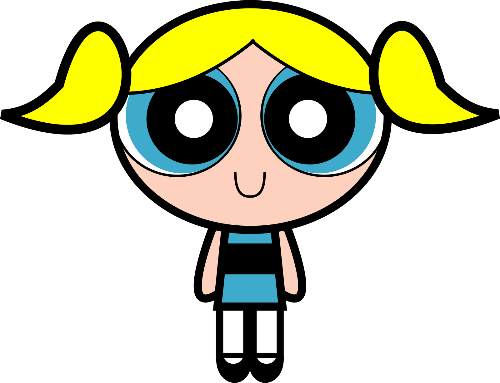 Powerpuff Girls Bubbles Wallpaper For Kids - Bubbles Powerpuff Girls Happy  - Free Transparent PNG Clipart Images Download