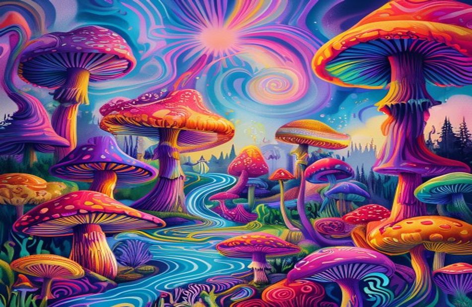 Trippy Shroom Wallpaper