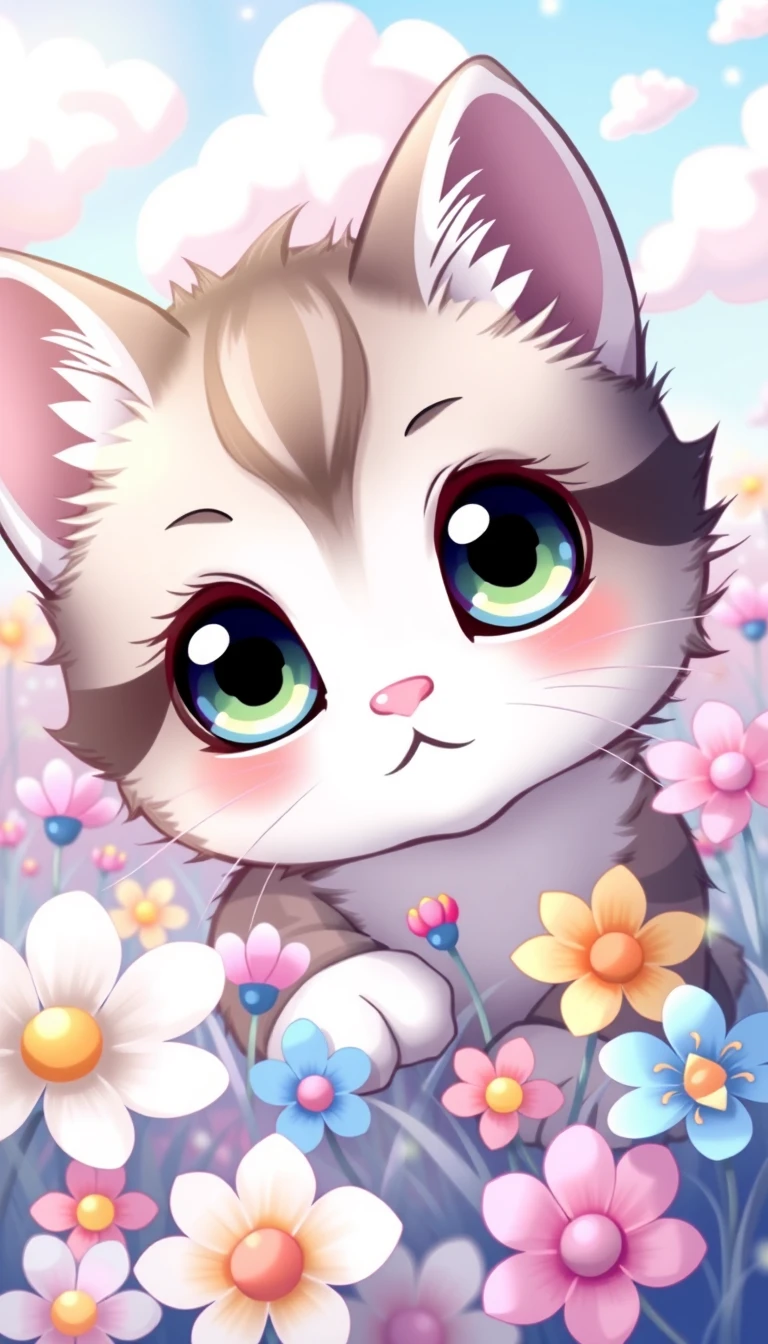 🔥 Free Download Cute Anime Kitten Wallpaper by @amandawhite ...