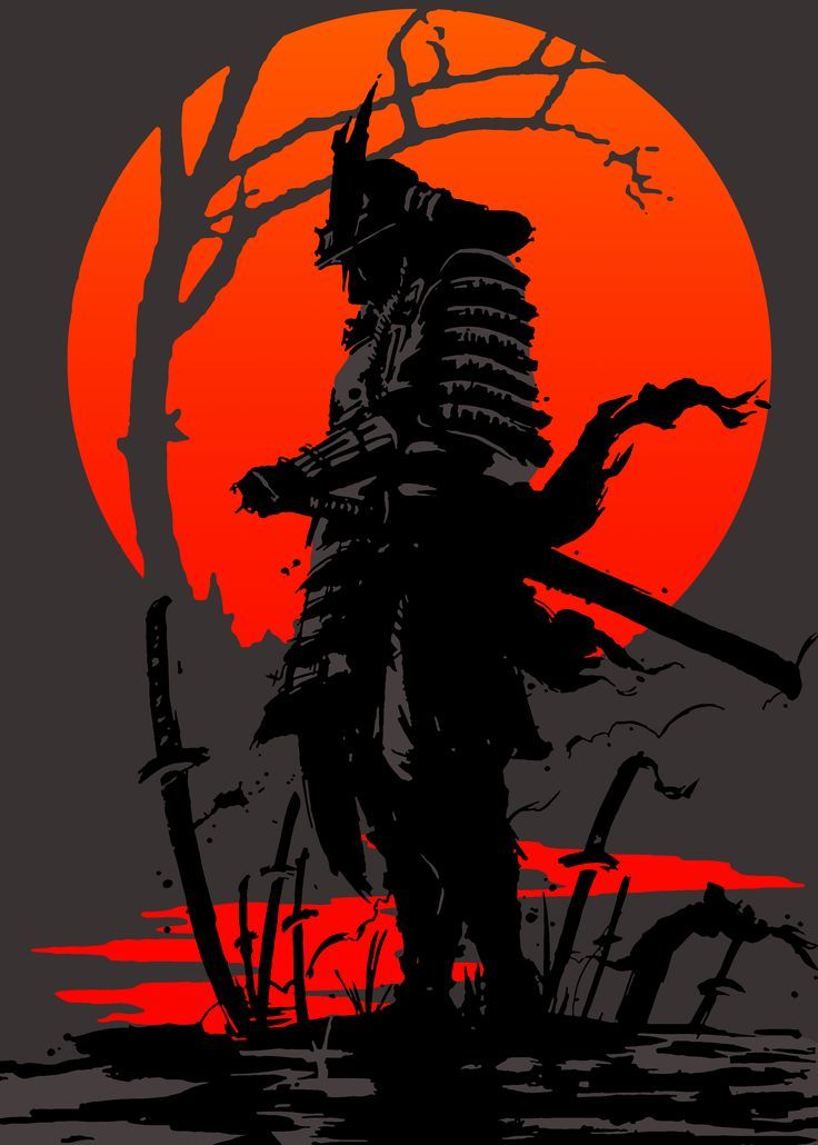 Japan Samurai Warrior Poster By Bollank Art Displate