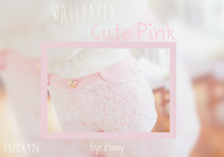Cute Pink Wallpaper by iHaaay on