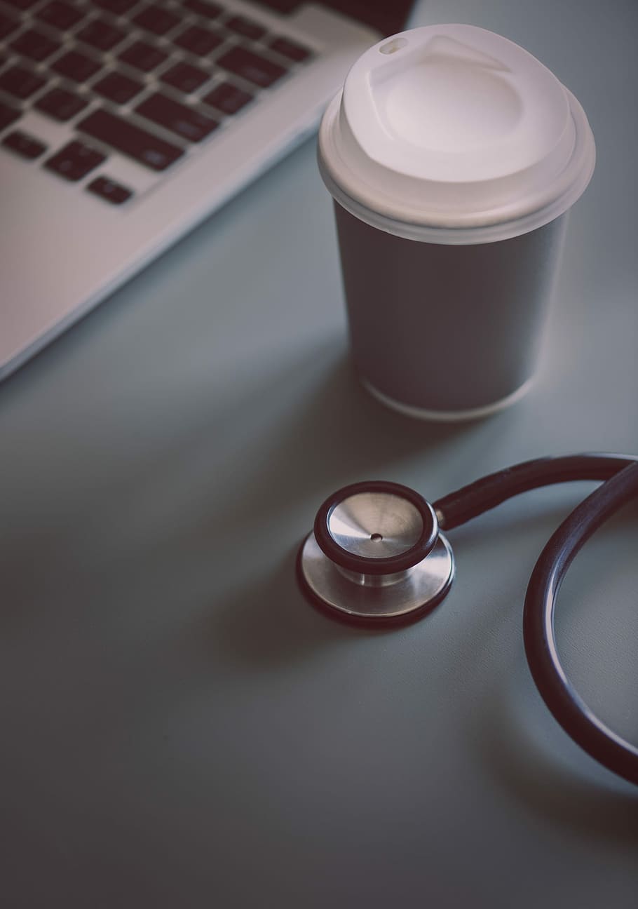 HD Wallpaper Stethoscope Beside Cup Healthcare Medical