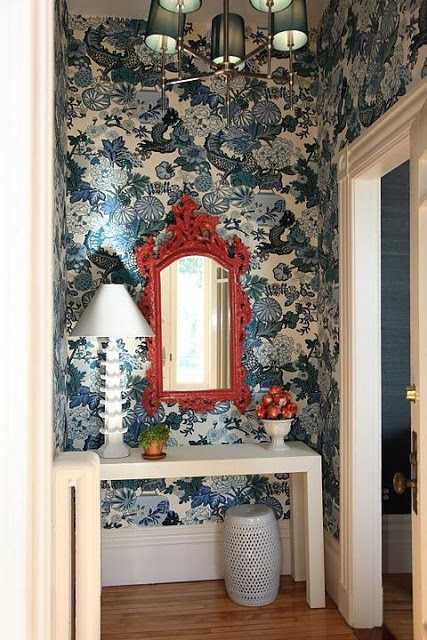 Chinoiserie Chic Red White Blue The Foyer And An