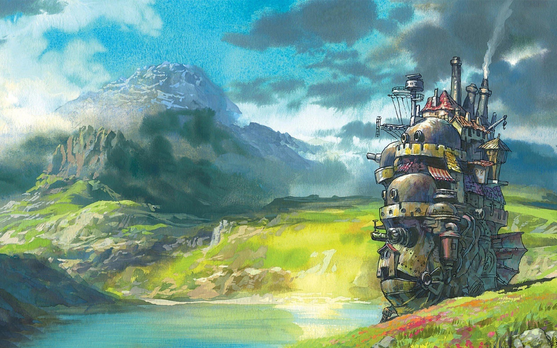 howls moving castle 4k mac desktop HD wallpaper  Wallpaperbetter