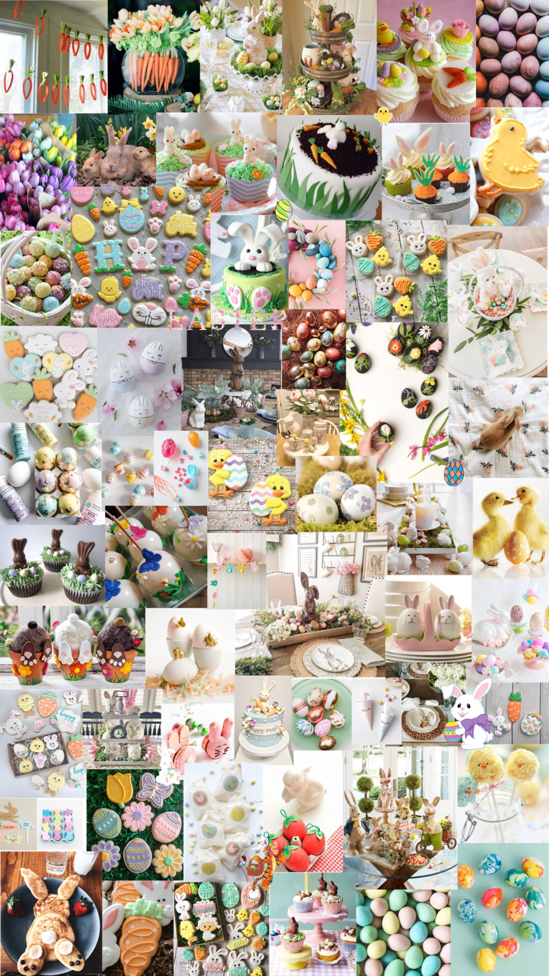 Easter Aesthetic Background Wallpaper Collage