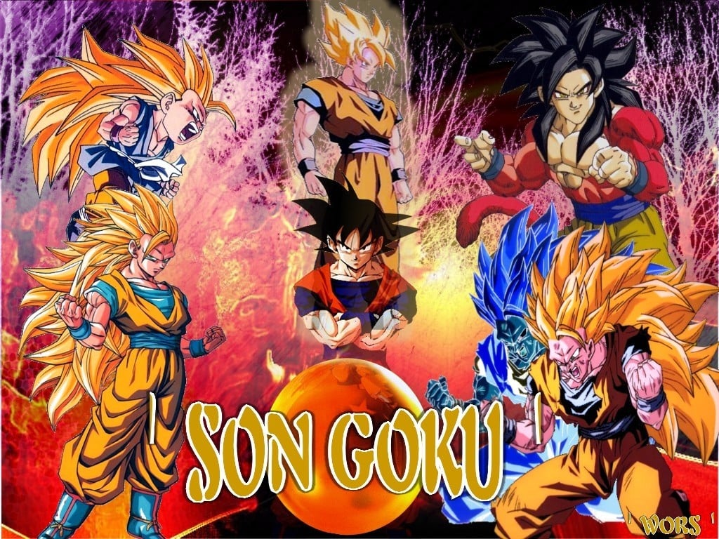 Dragon Ball Z Wallpapers Goku All Super Saiyans   HD Wallpaper Gallery