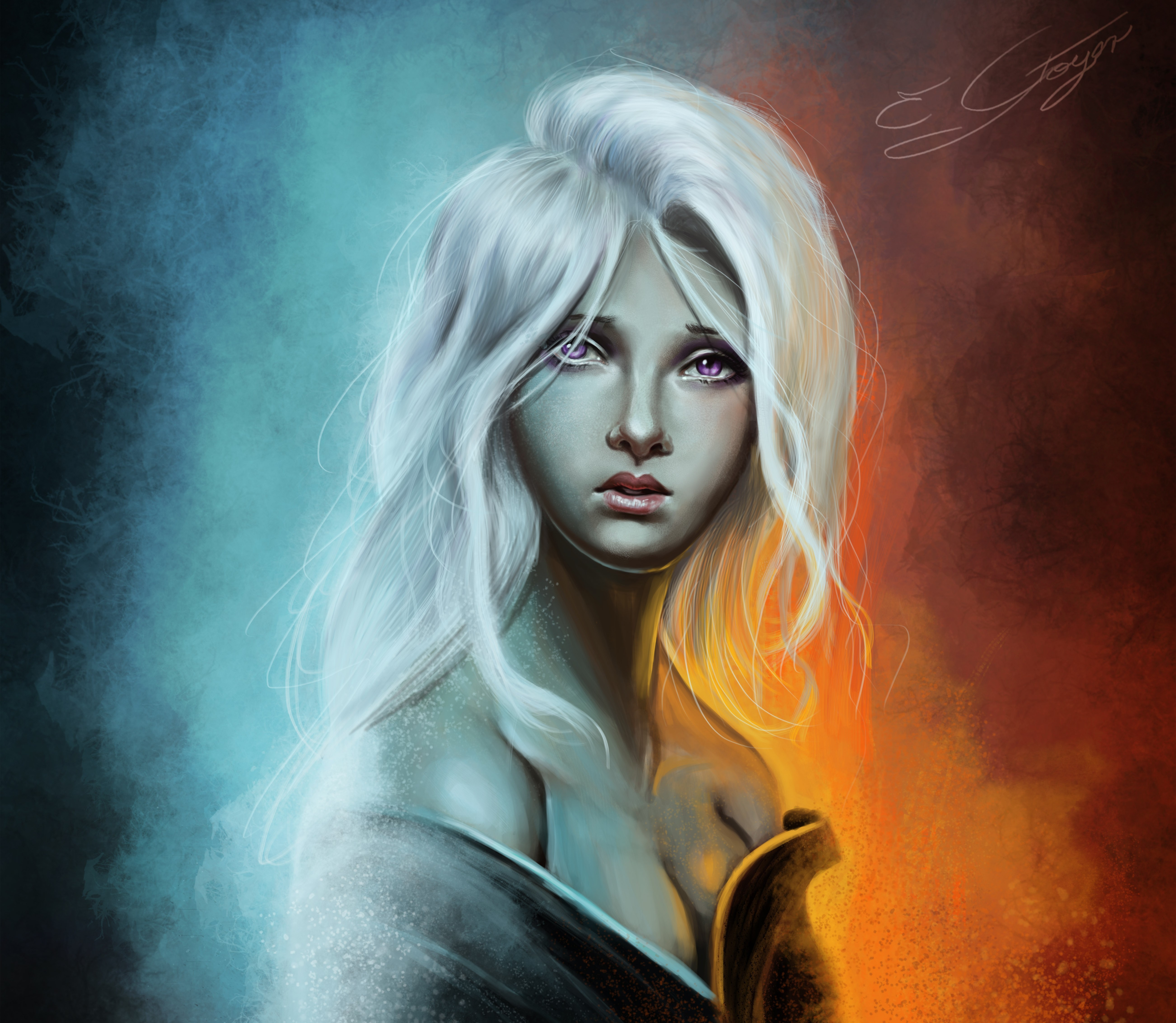 Daenerys Targaryen painting illustration digital art hd wallpaper