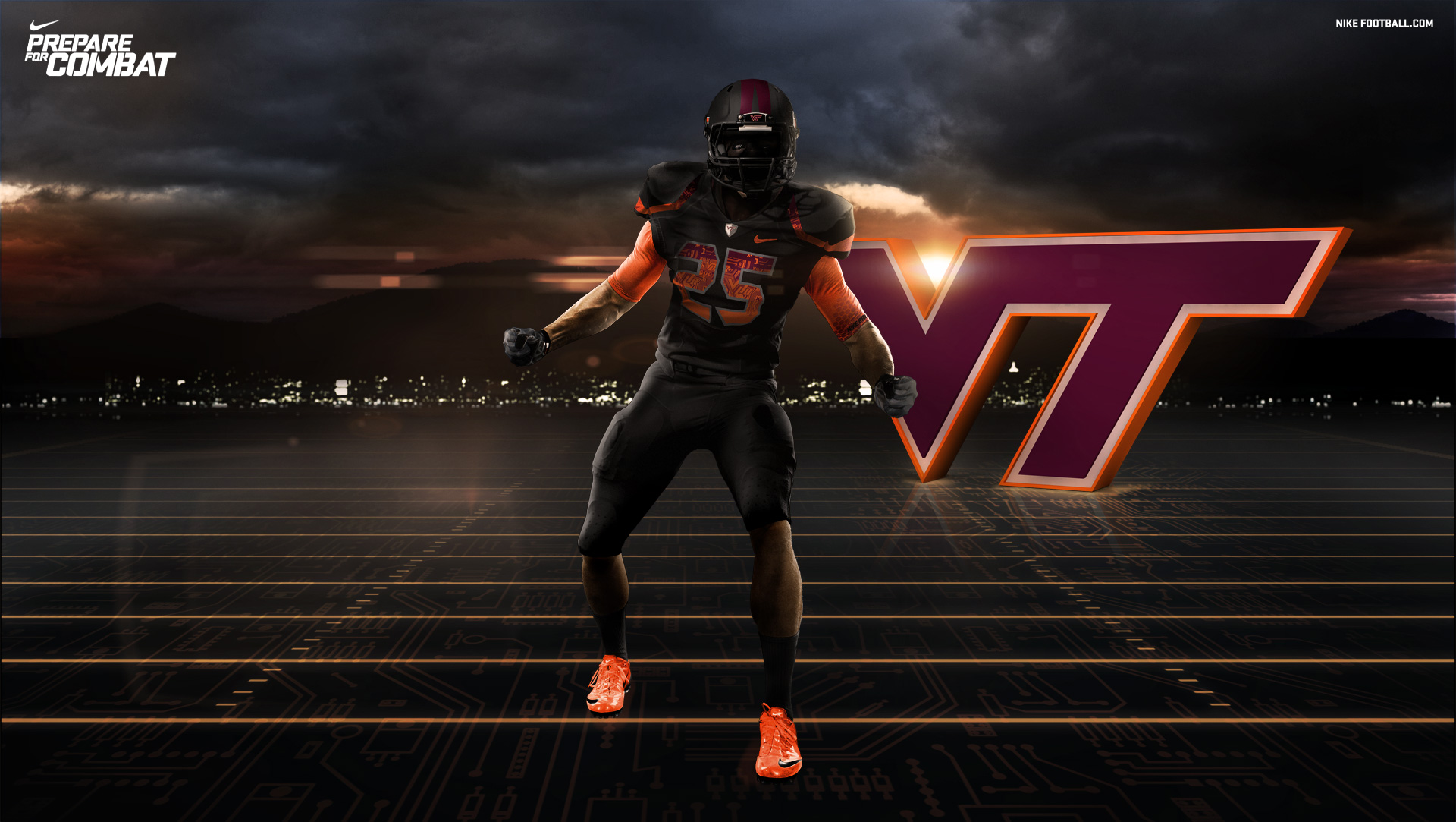 Football Virginia Tech With Resolutions