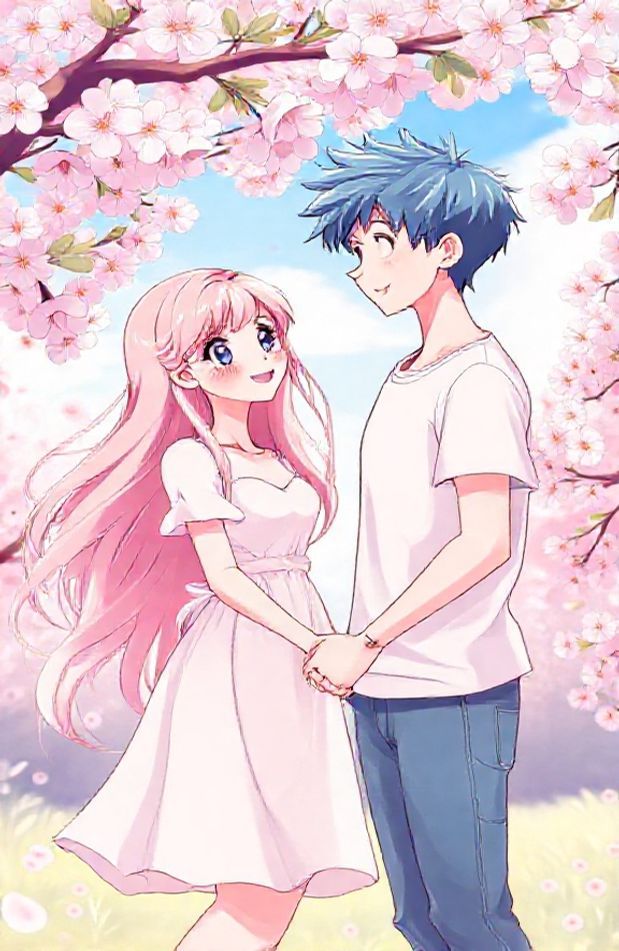 Cute Anime Couple Wallpaper