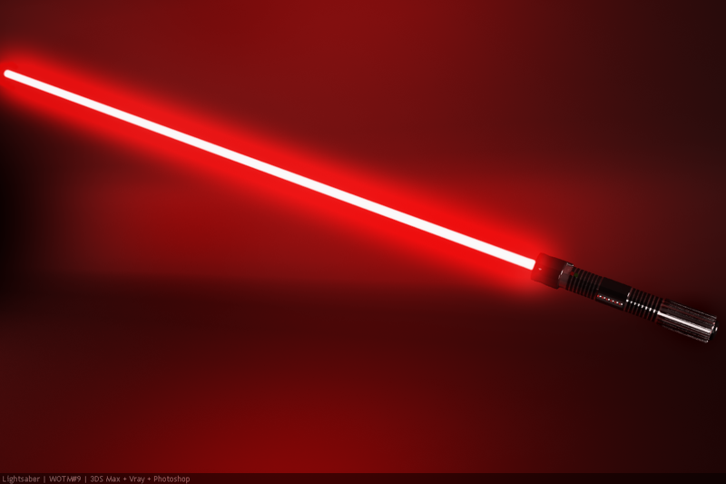 Red Lightsaber By Raju7