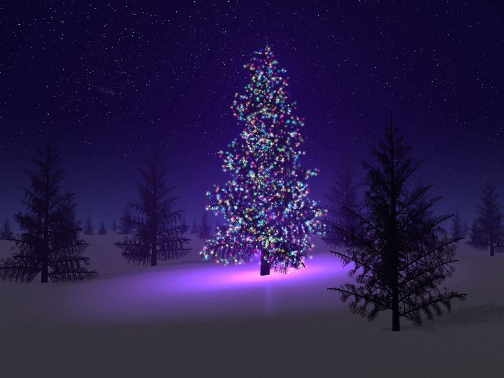 Christmas Wallpaper Tree Lights