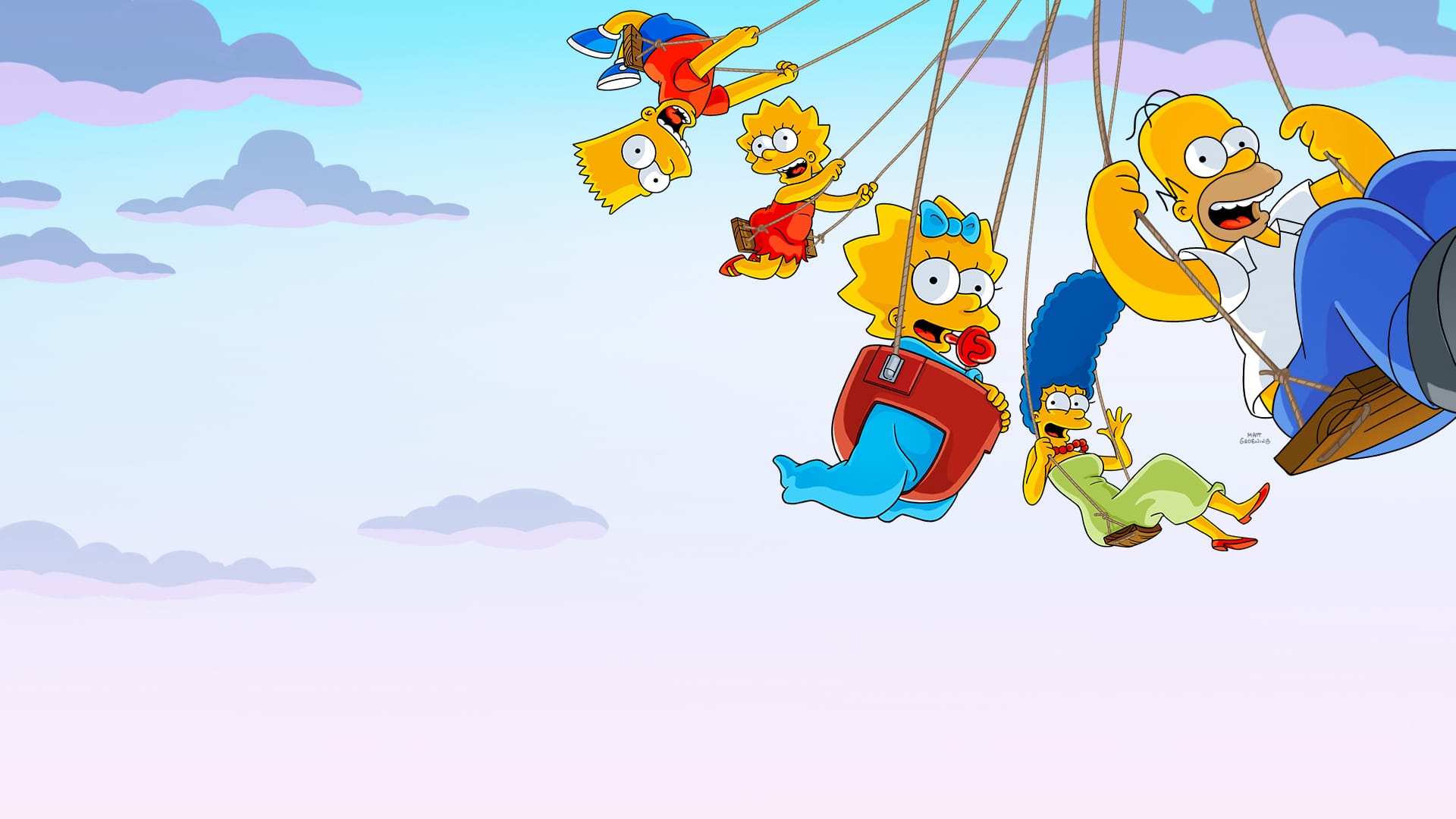 Maggie Simpson Lisa Bart Marge Homer Wallpaper