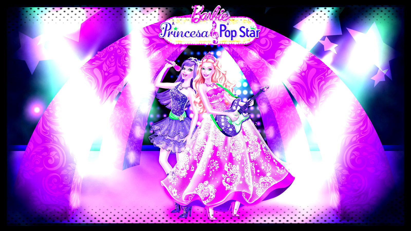 Princess And Popstar Wallpaper Barbie Movies Fan Art