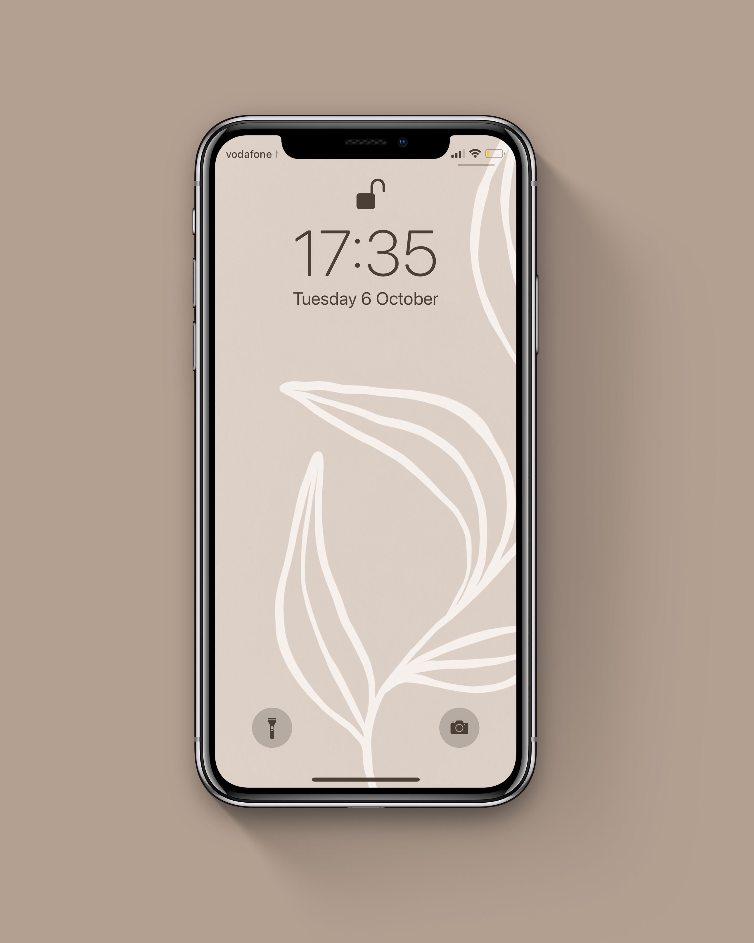 Boho Aesthetic Beige Beautiful Wallpaper For iPhone