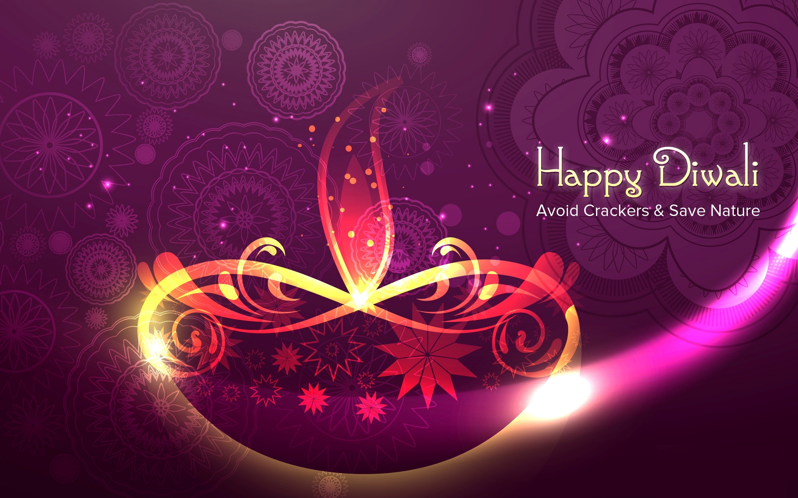 Safe And Save Nature Wish You Happy Diwali HD Image Wallpaper