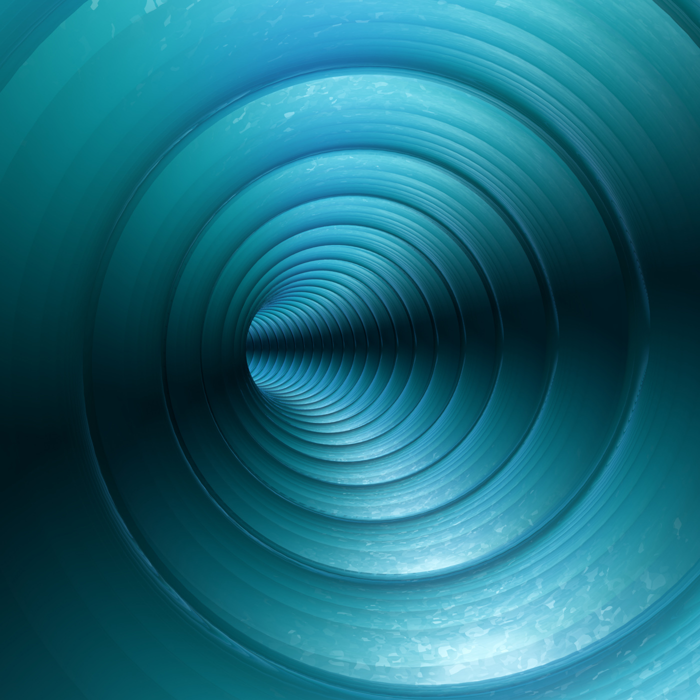Photo Turquoise Vortex Abstract Background With Twirling