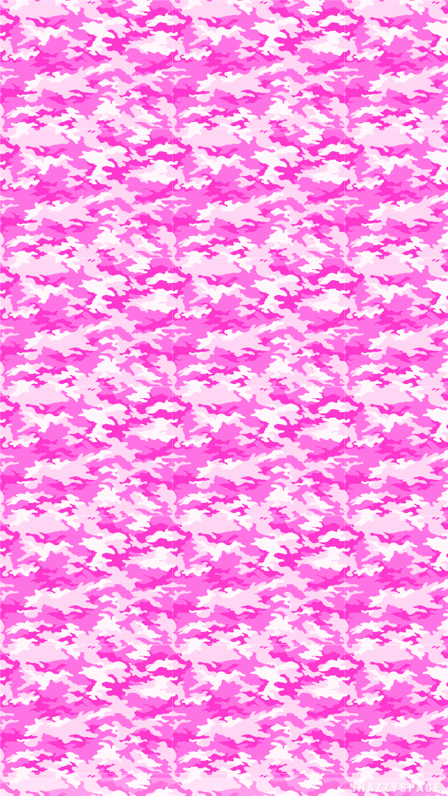 Pink Camo iPhone Wallpaper