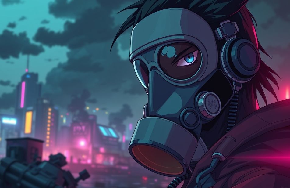 Anime Gas Mask Wallpaper