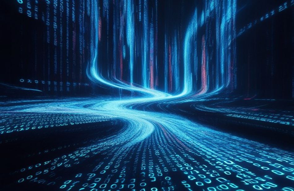 Blue Matrix Code Wallpaper Live