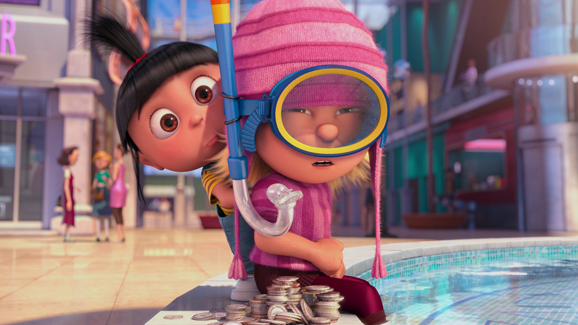 HD Wallpaper Of Edith And Agnes From Despicable Me