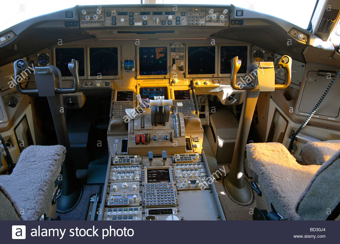 Boeing 777 Cockpit Stock Photos Boeing 777 Cockpit Stock Images