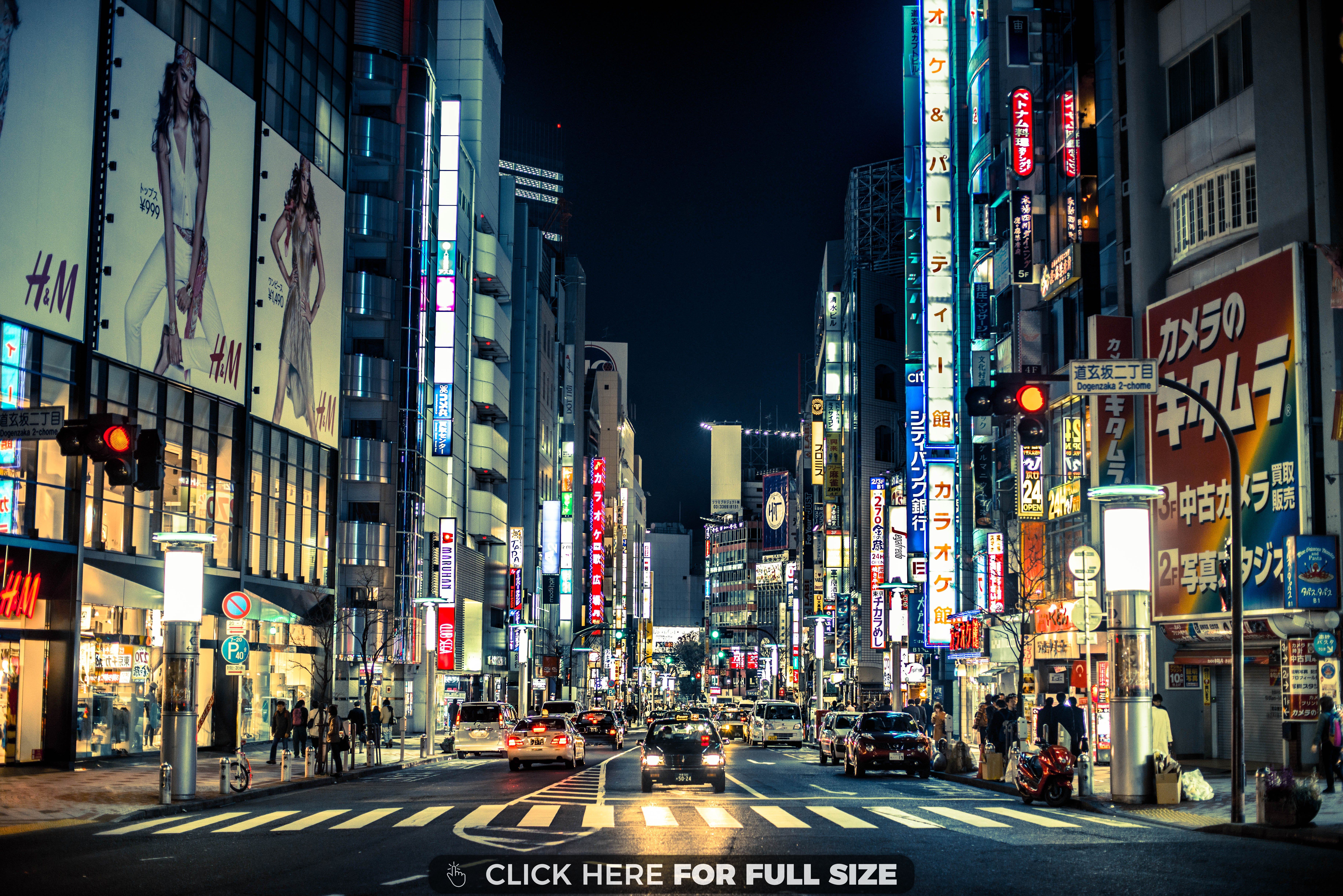 High Quality Background Night City Japan Ec
