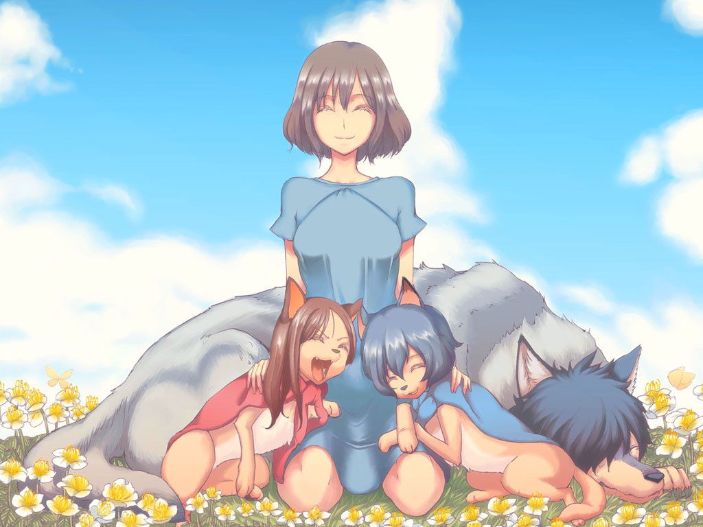Wallpaper Of Wolf Children Anime