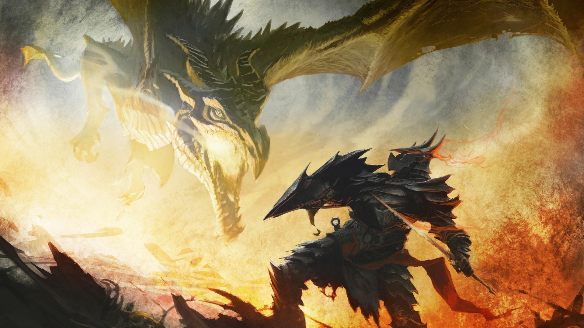 The Elder Scrolls V Skyrim Alduin Dragonborn Wallpaper