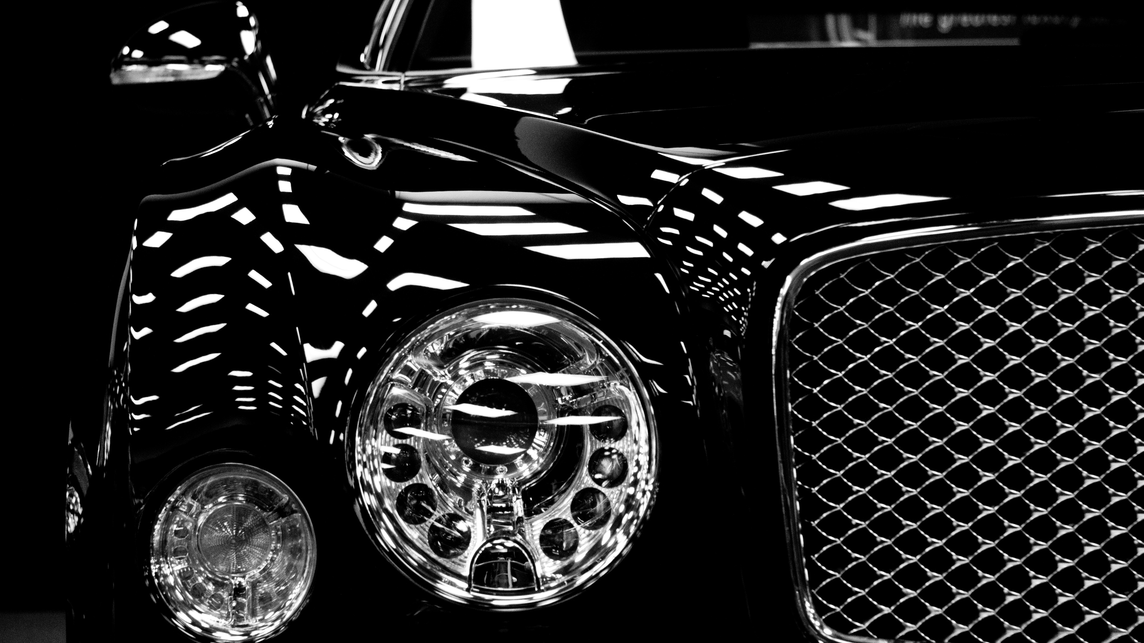 Bentley Mulsanne Headlights 4k Desktop Wallpaper