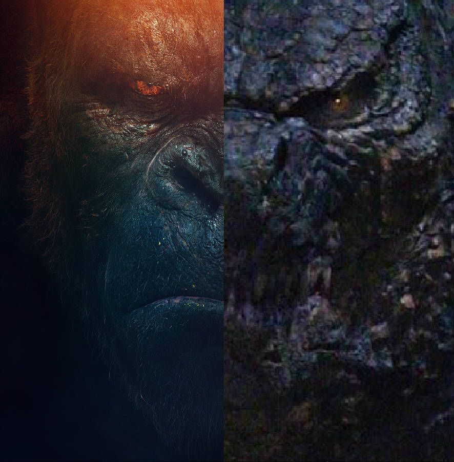 Face To By Mnstrfrc Godzilla Kong King Vs
