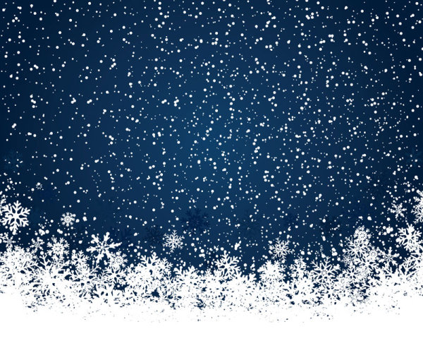 Of Snowflake Background For Christmas Vector Background