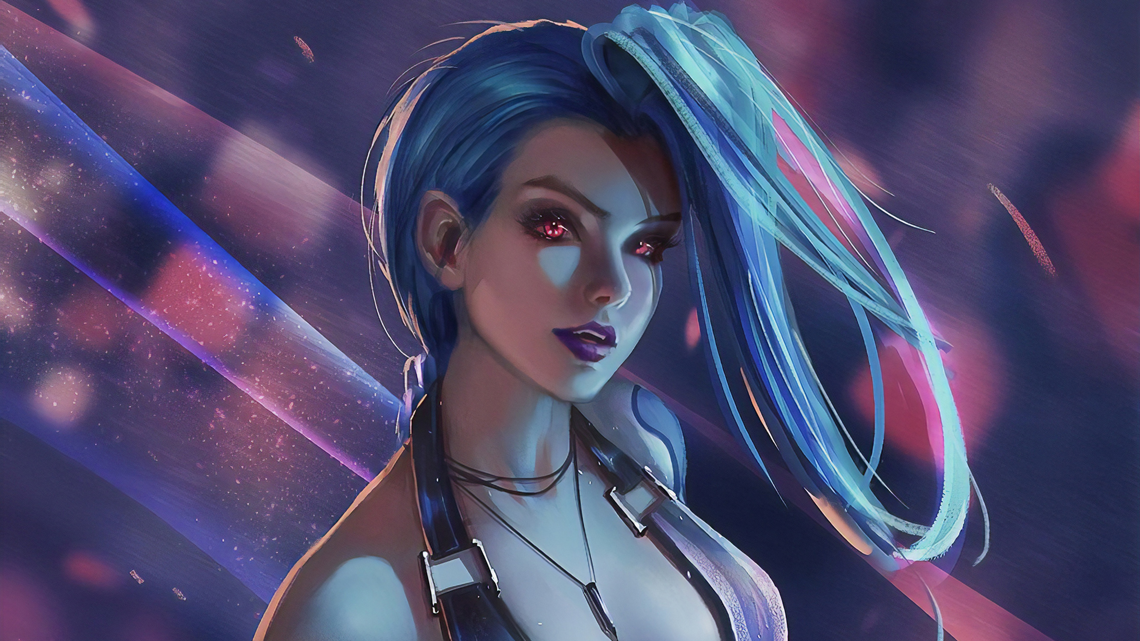 League Of Legends Jinx Art 4k HD Wallpaper Image