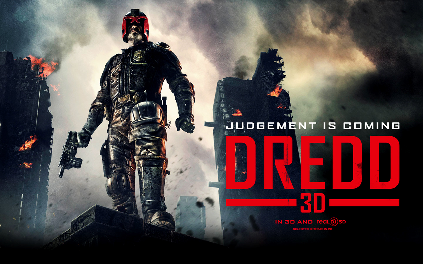 Dredd 3d Movie Poster HD Wallpaper In For