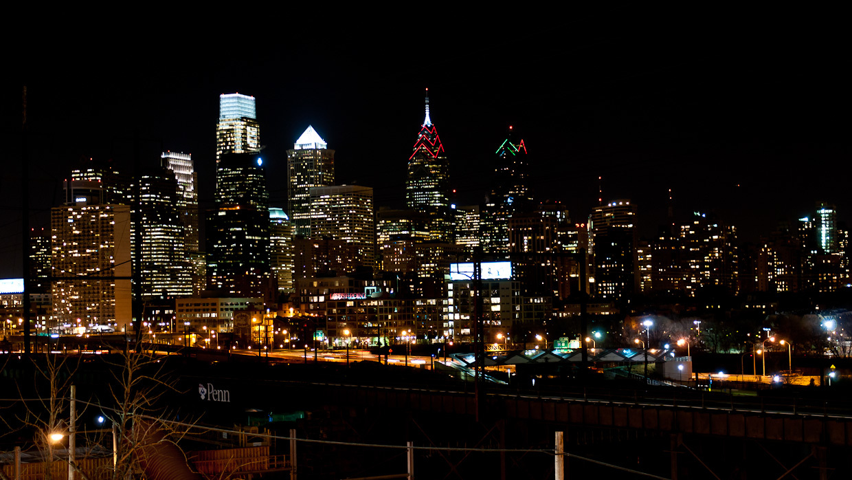 Philadelphia Skyline Night