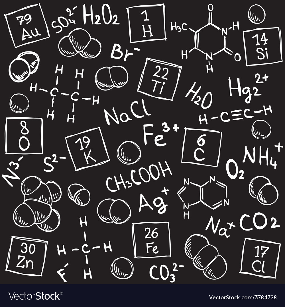 Chemistry Background Molecule Models And Formula