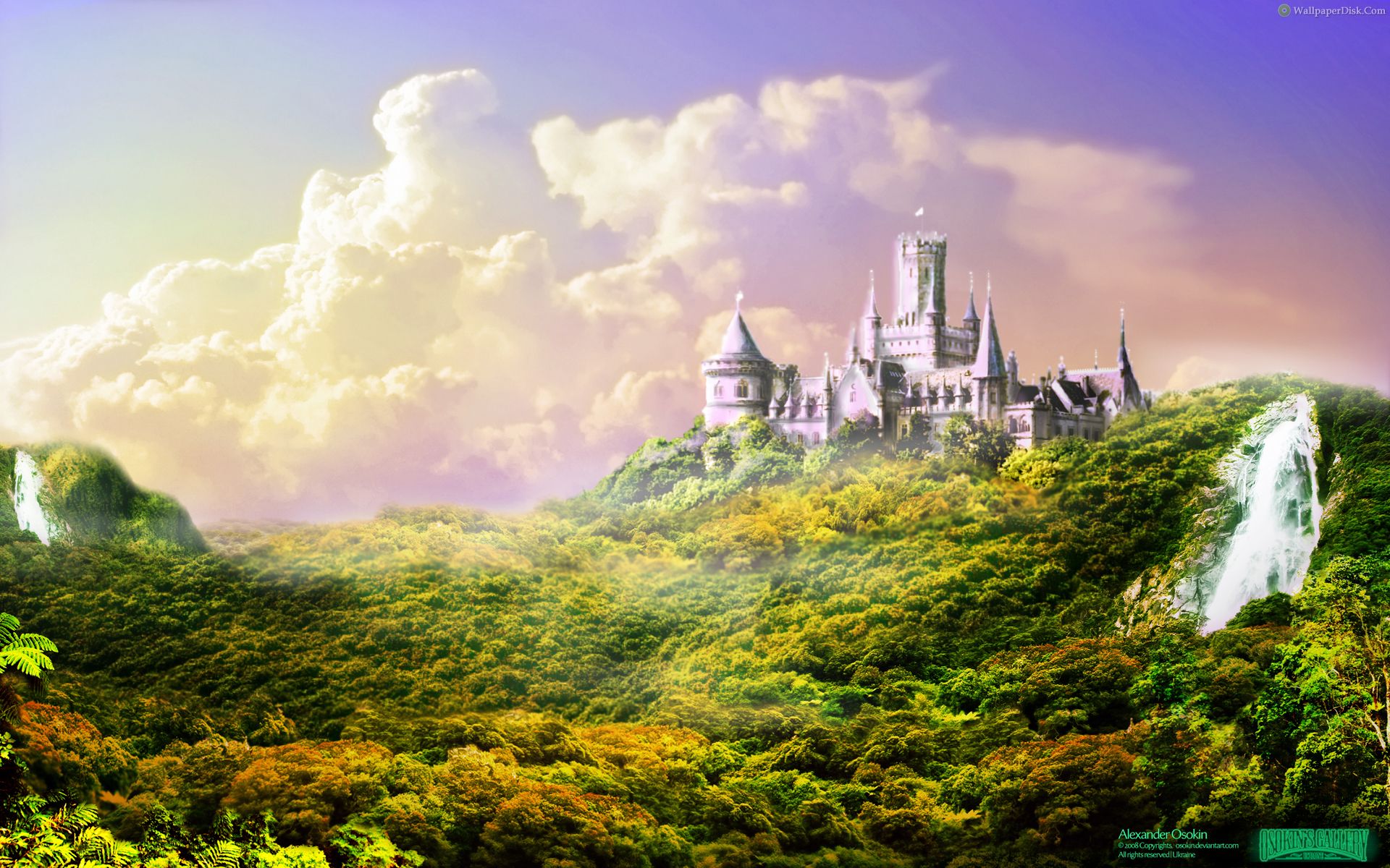 Wallpaperdisk Wallpaper Imaginary World Palace In Forest Jpg