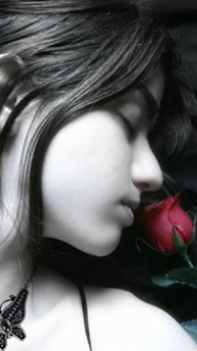 Feel Of Love Is Live A Smell Rose Beautiful Girl Lonely