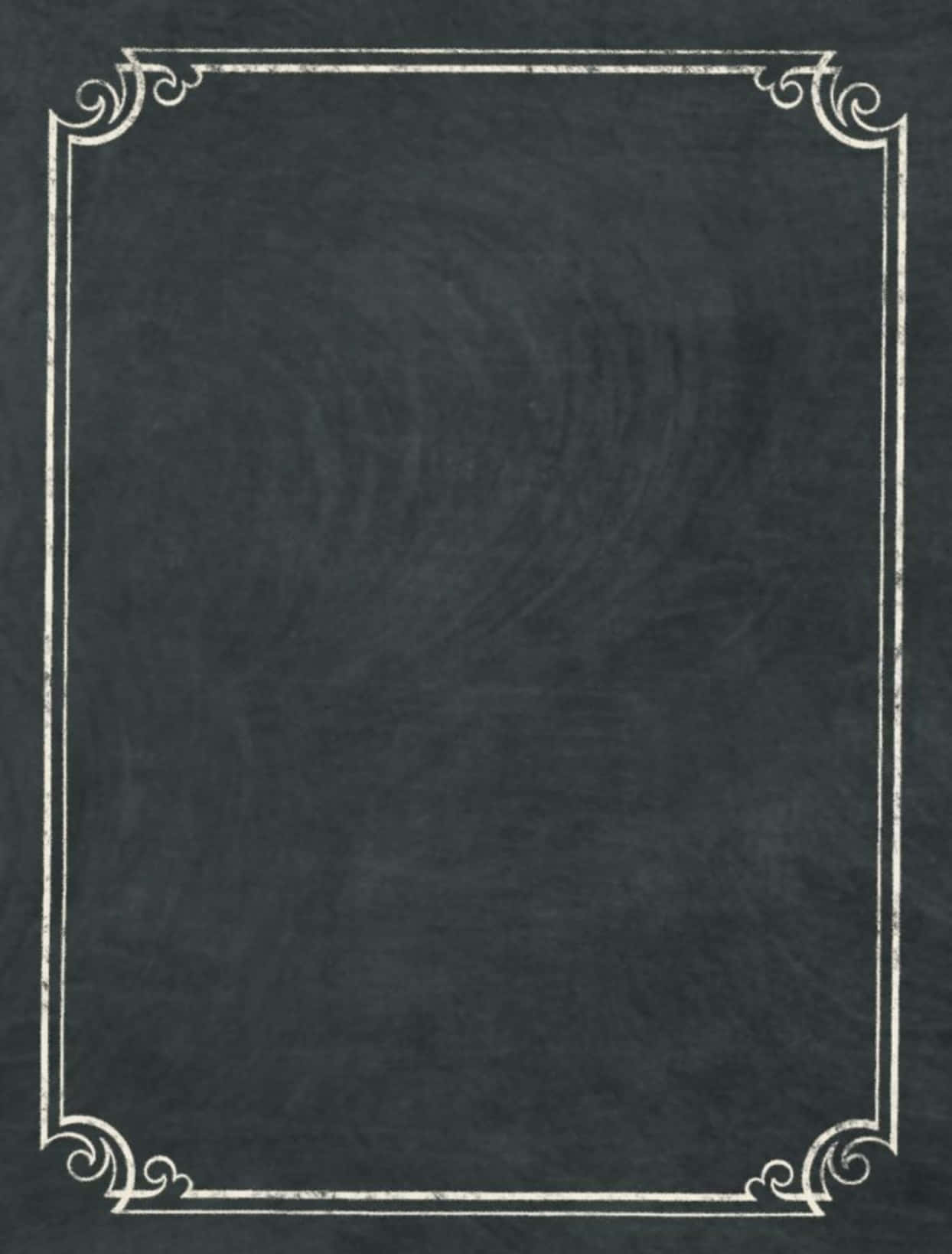 Chalkboard Wallpaper With Border