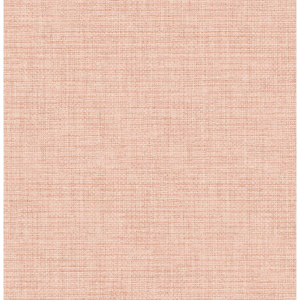 Brewster In X Twine Blush Grass Weave Wallpaper Sample