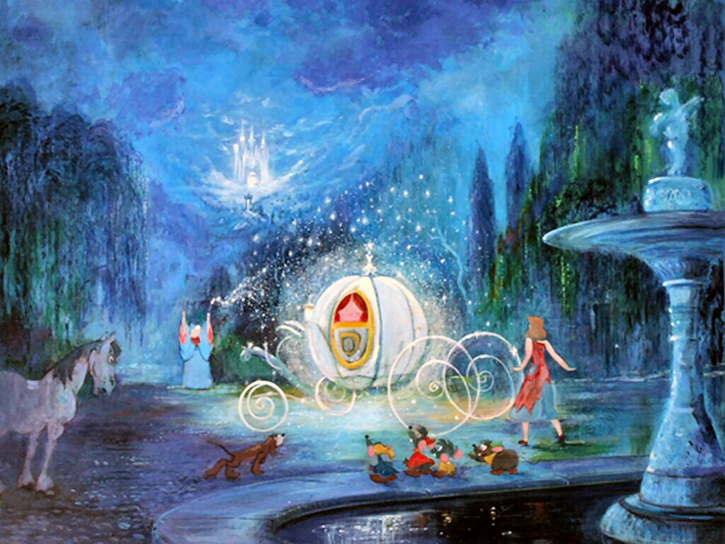 Cinderella Wallpaper Disney Princess Chariot