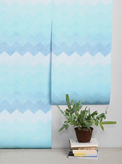 Blue Chevron Removable Wallpaper Everything Turquoiseeverything