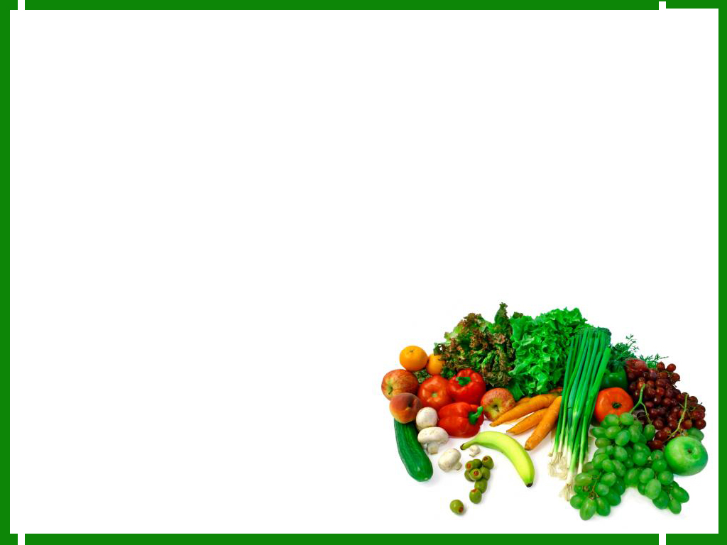 Healthy Food Border Green Foods Background Powerpoint Jpg
