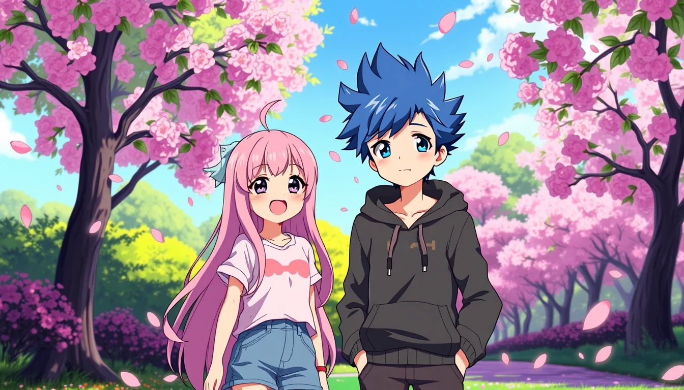 Anime Girl And Boy Wallpaper