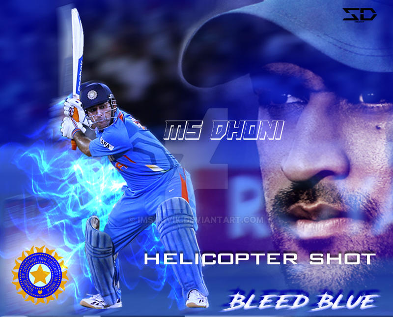Ms Dhoni Helicopter Shot Custom Wallpaper By Imsauvik Dabjjqt