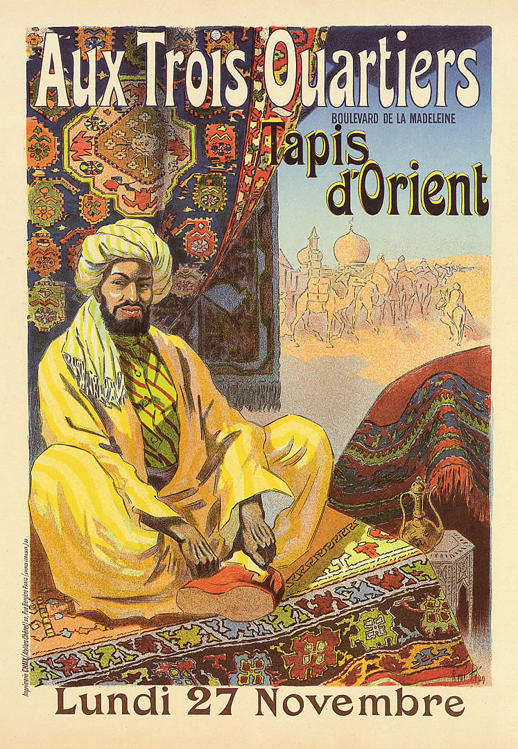 Orient Vintage European Fine Art Posters Wallpaper Image