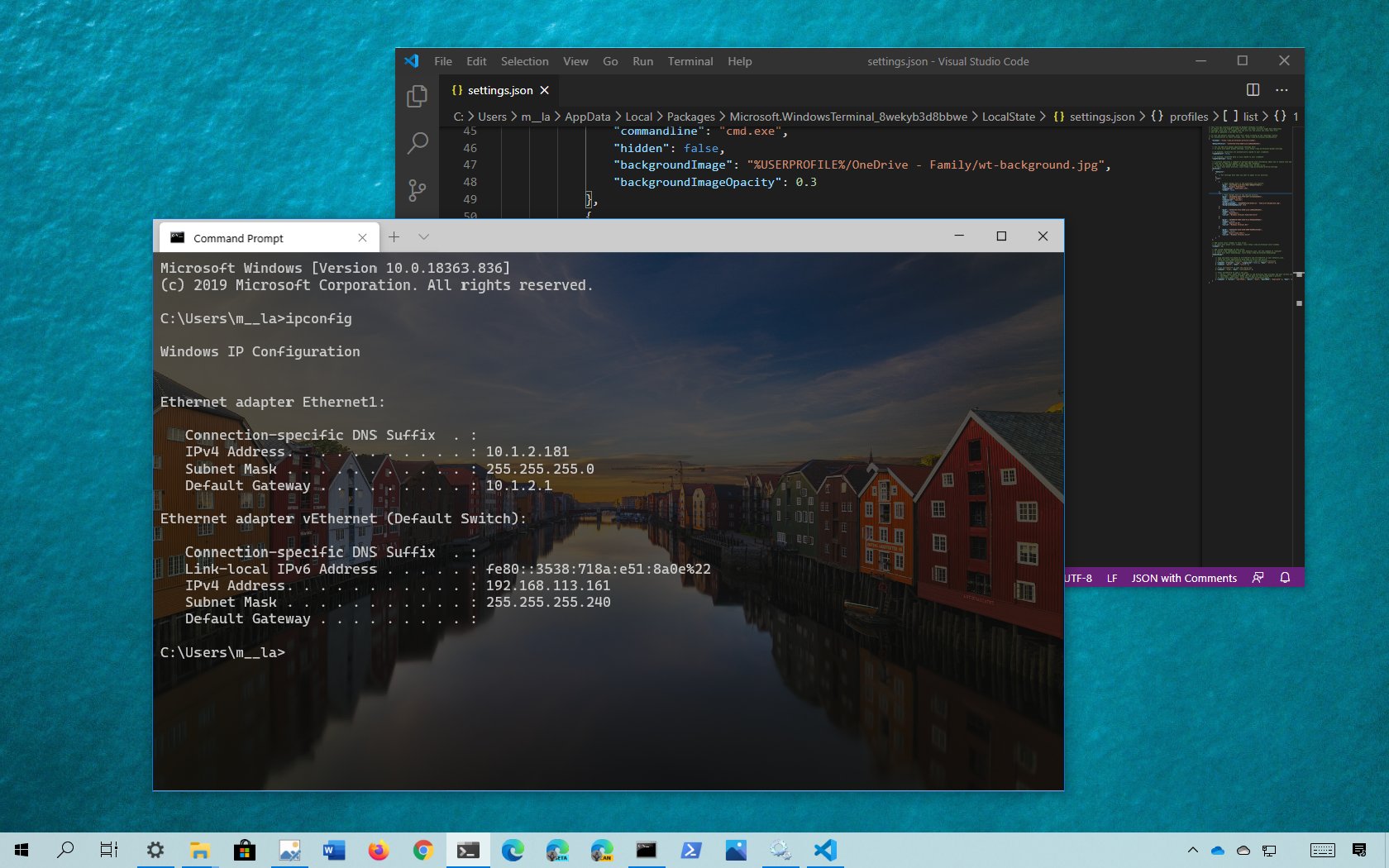 Set Image As Background On Windows Terminal Pureinfotech