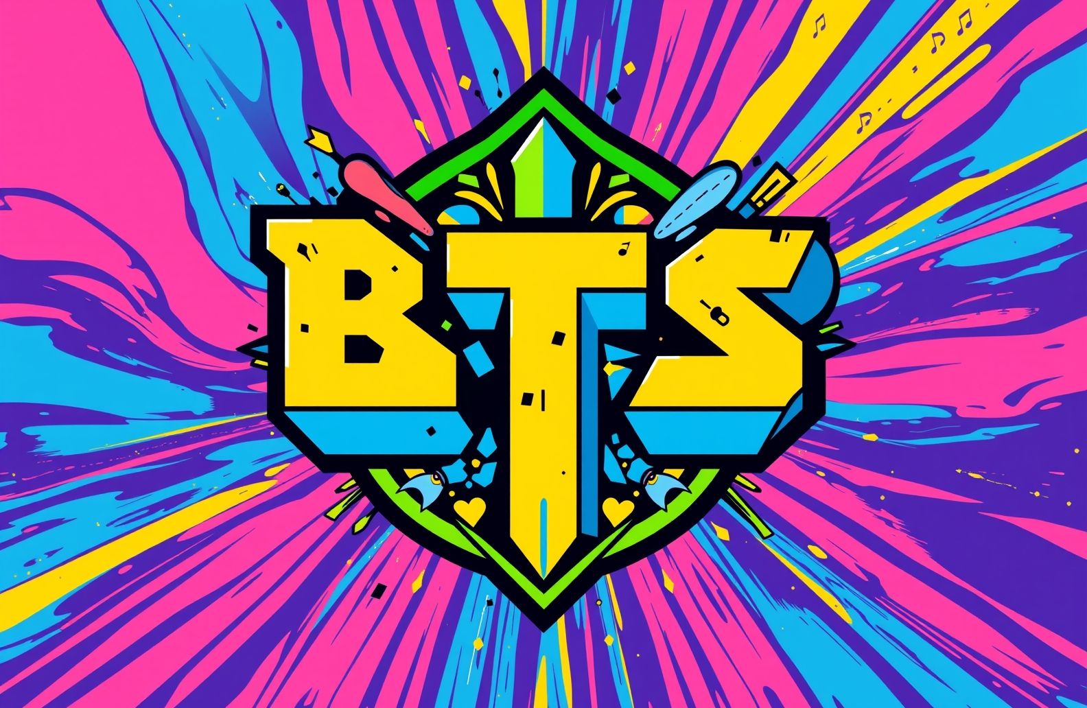 Bts Logo HD Wallpaper