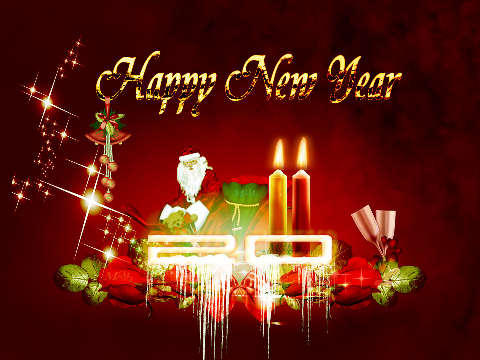 Free PSP Themes Wallpaper Happy New Year and Christmas Wallpapers