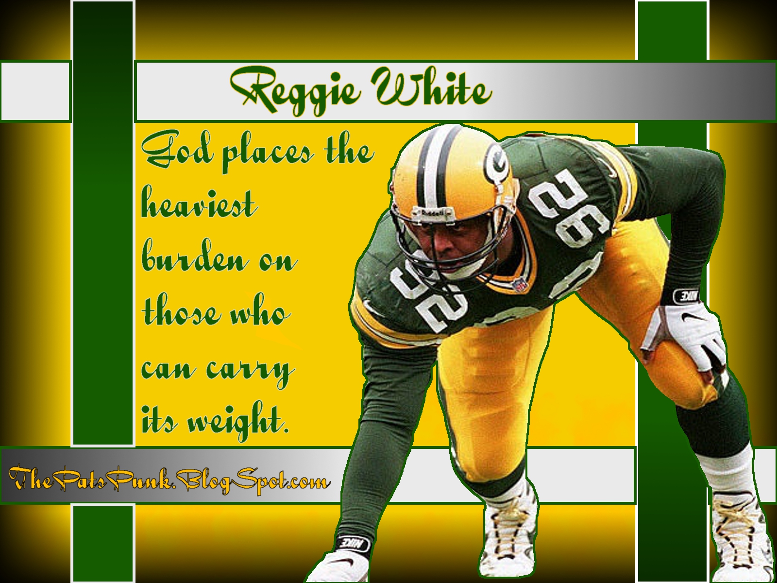 Reggie White Quote Background By Fbgnep